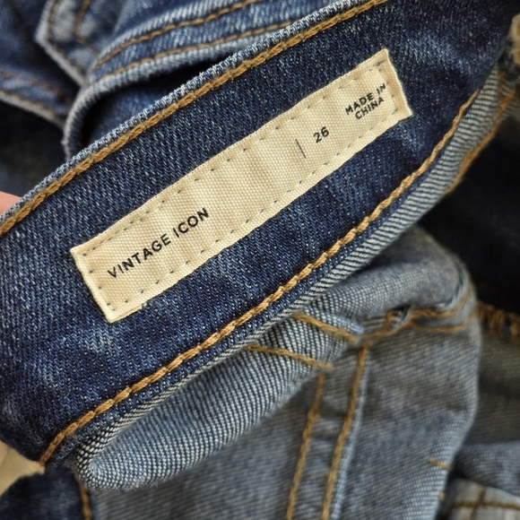 PACSUN Los Angeles Blue Jeans "Vintage Icon" Size 26 NEW WITH TAGS - Picture 7 of 10